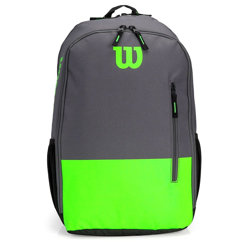 Mochila Raqueteira de Tenis Wilson Especial Team Cinza Verde