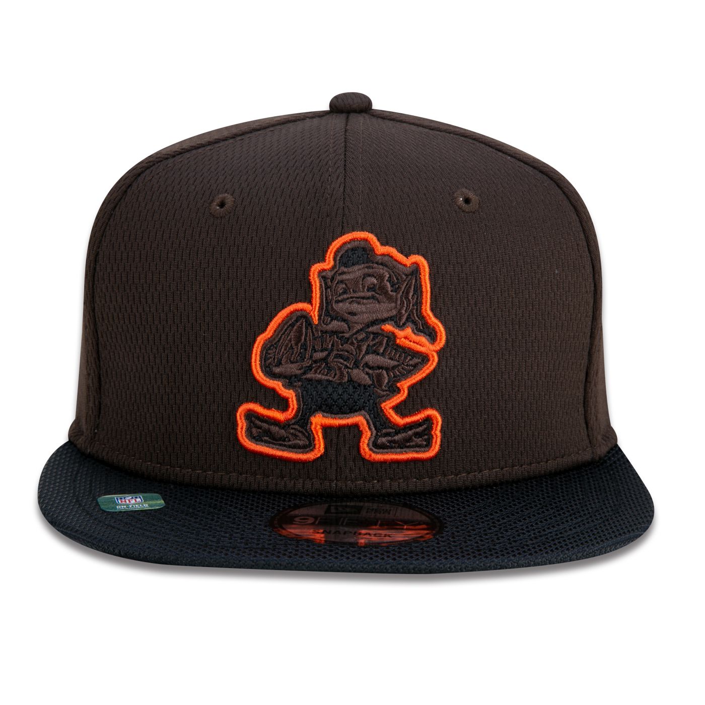 New Era White Cleveland Browns Bandeau d'entraînement officiel Camp
