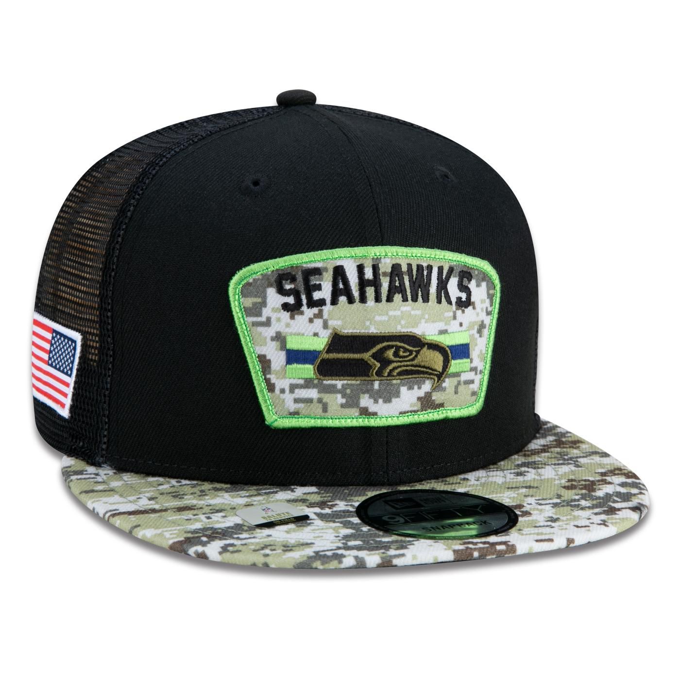 Boné New Era Seattle Seahawks 950 NFL 21 Salute Service - FIRST DOWN ...