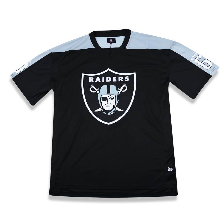 Camiseta JERSEY Oakland Raiders Preta NFL - New Era - FIRST DOWN - Produtos  Futebol Americano NFL