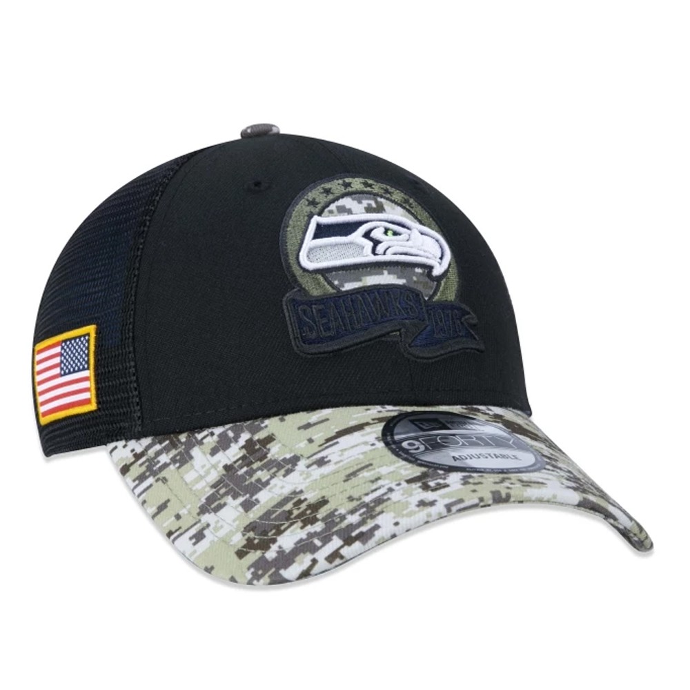 Boné New Era Seattle Seahawks 940 Salute To Service - FIRST DOWN ...