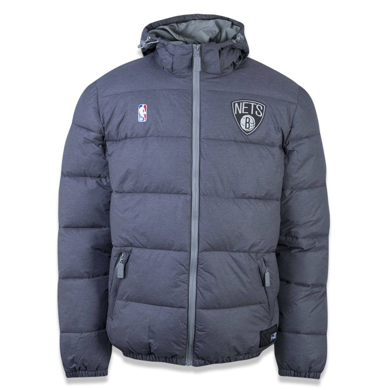 Jaqueta Bomber Brooklyn Nets Heather Core NBA New Era FIRST