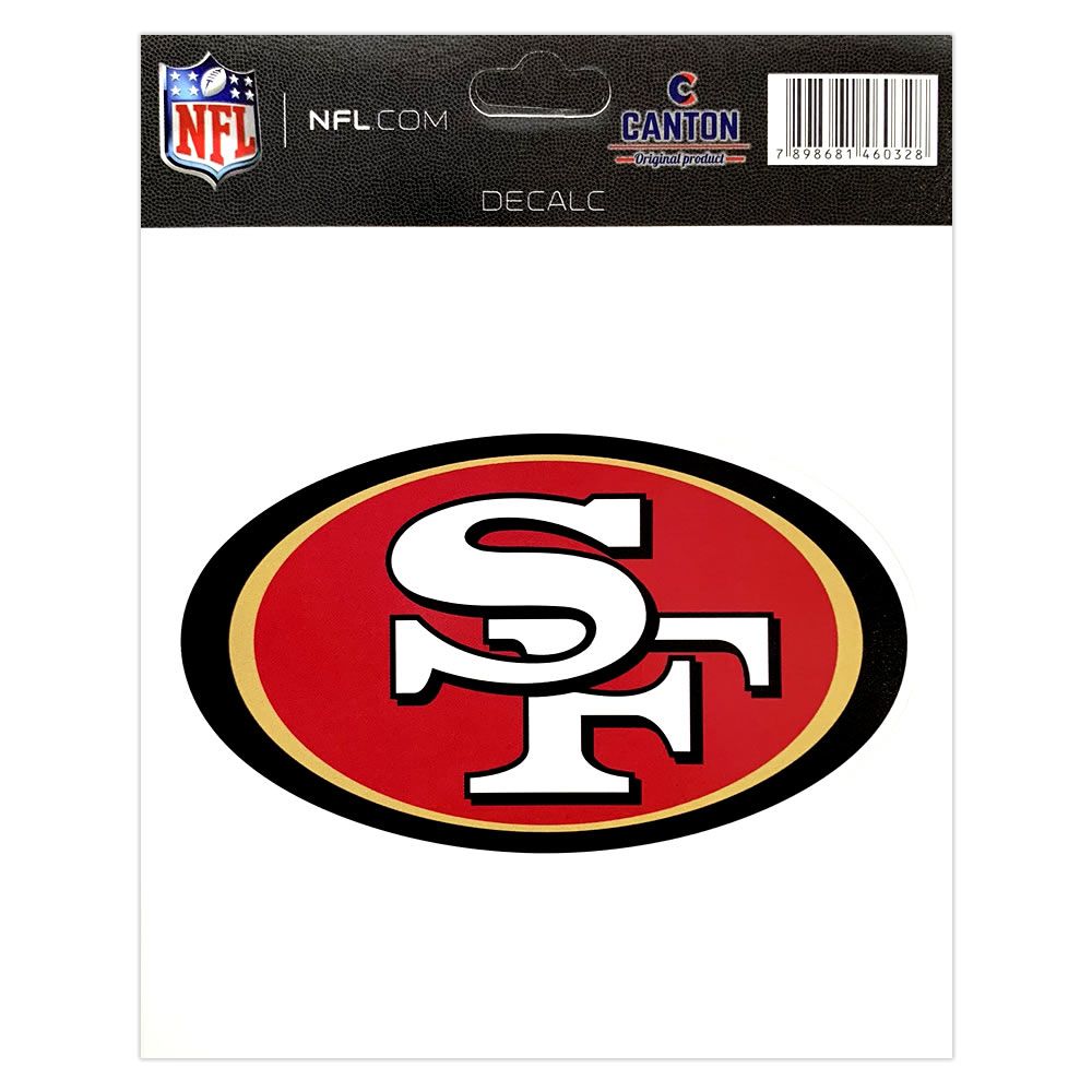 Adesivo Especial San Francisco 49ers Logo NFL - FIRST DOWN - Produtos  Futebol Americano NFL