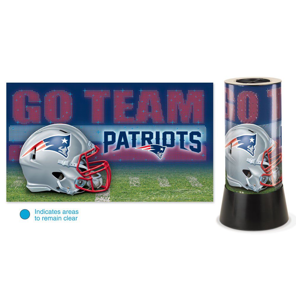 Luminária Rotativa 30cm NFL New England Patriots 120V FIRST DOWN