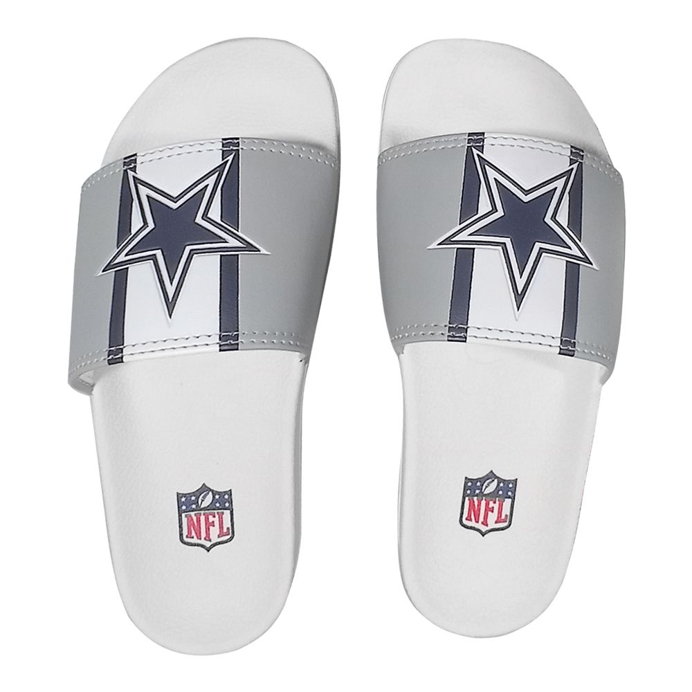 Chinelo Slide Dallas Cowboys Gray Blue NFL FIRST DOWN