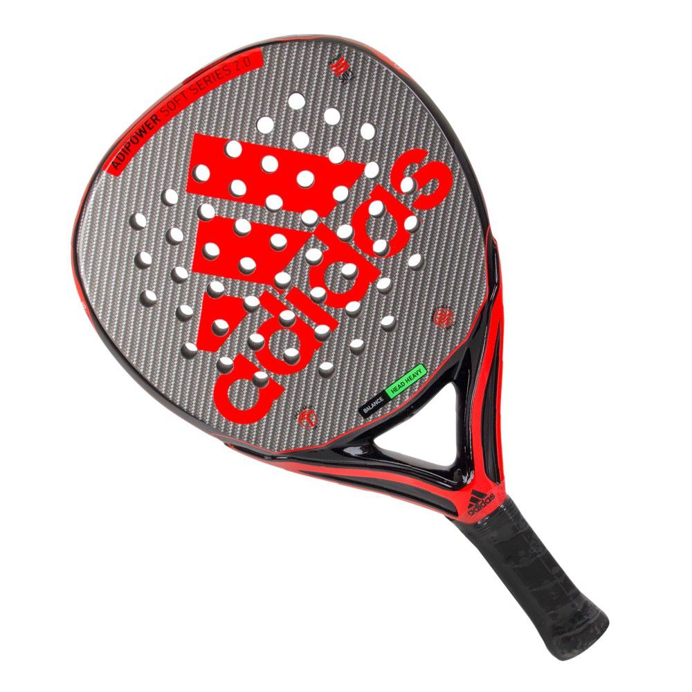 Raquete Padel Adidas Adipower Soft 2.0 Series Vermelha Cinza