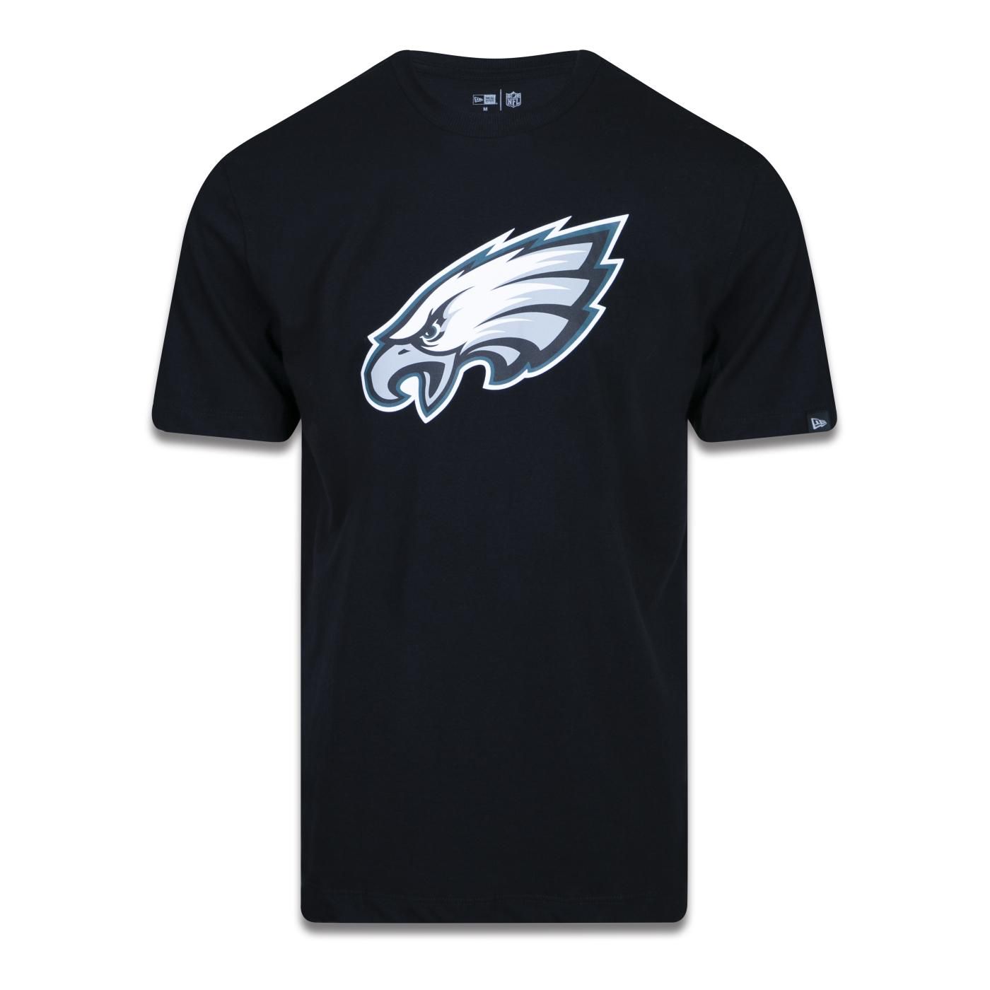 Camiseta New Era Philadelphia Eagles Logo Time Preta - FIRST DOWN -  Produtos Futebol Americano NFL