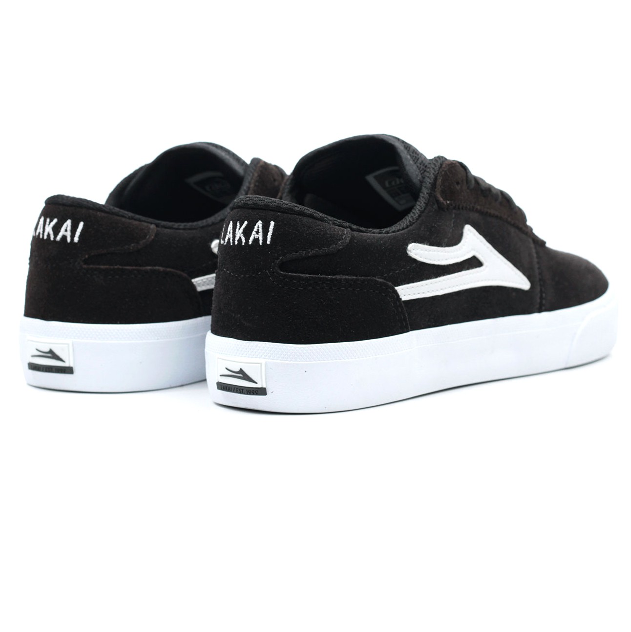 ラッキー Tênis Skate Lakai Manchester Black White Suede - Virtual Skate