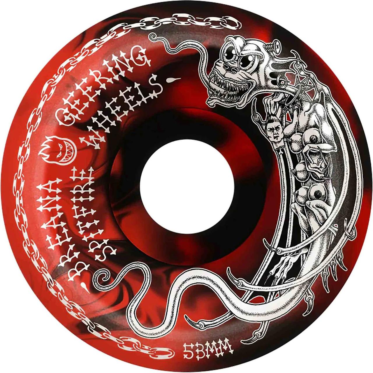 Rodas Spitfire 53mm F4 Conical Full Breana Tormentor Black Red 99A