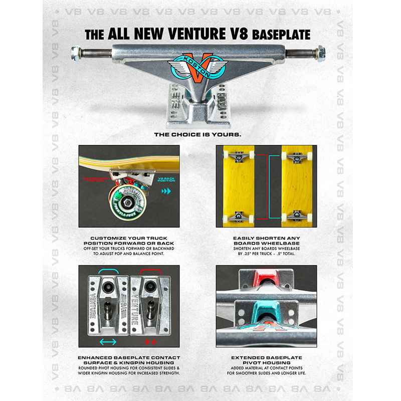 Venture All Polished 5.6 (Pack 2) - Ejes de skateboard
