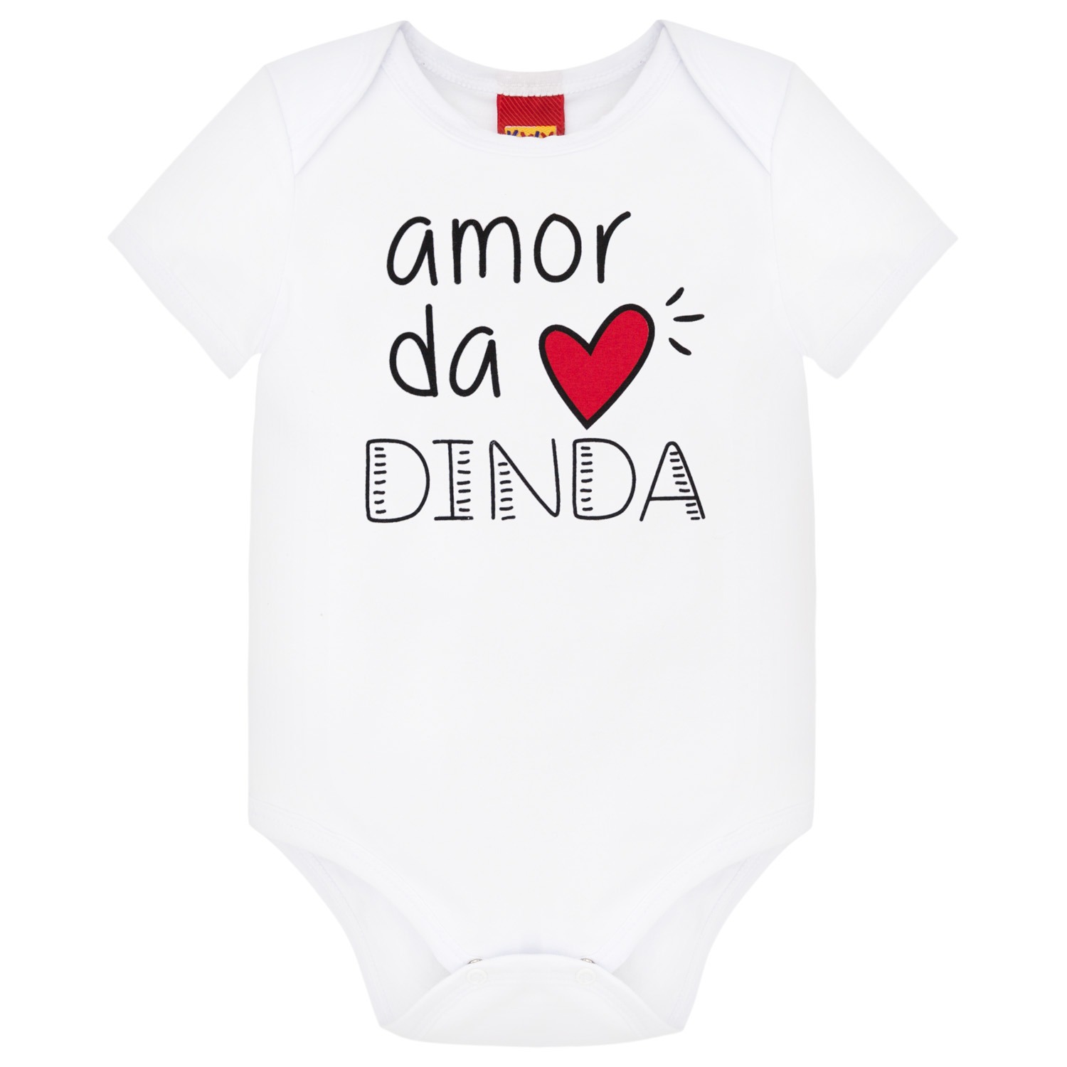 Body Bebê Amor da Dinda Kyly Branco | Verão 2024 - Maria Pirulita Nacionais  e Importados