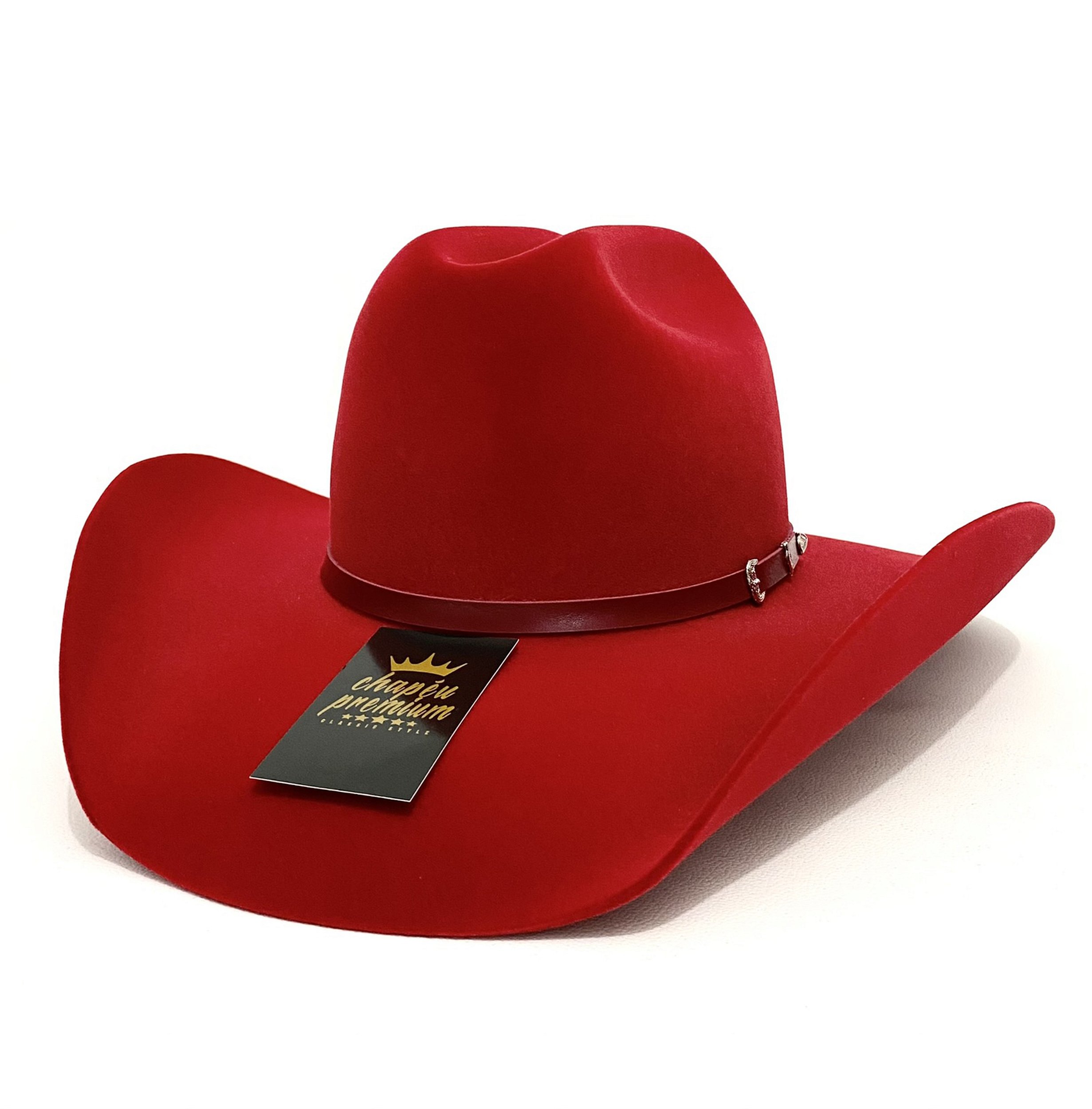 Chapéu Country Vermelho Montana | Loja Chapéu Premium - Chapéu Premium |  Top Hats!