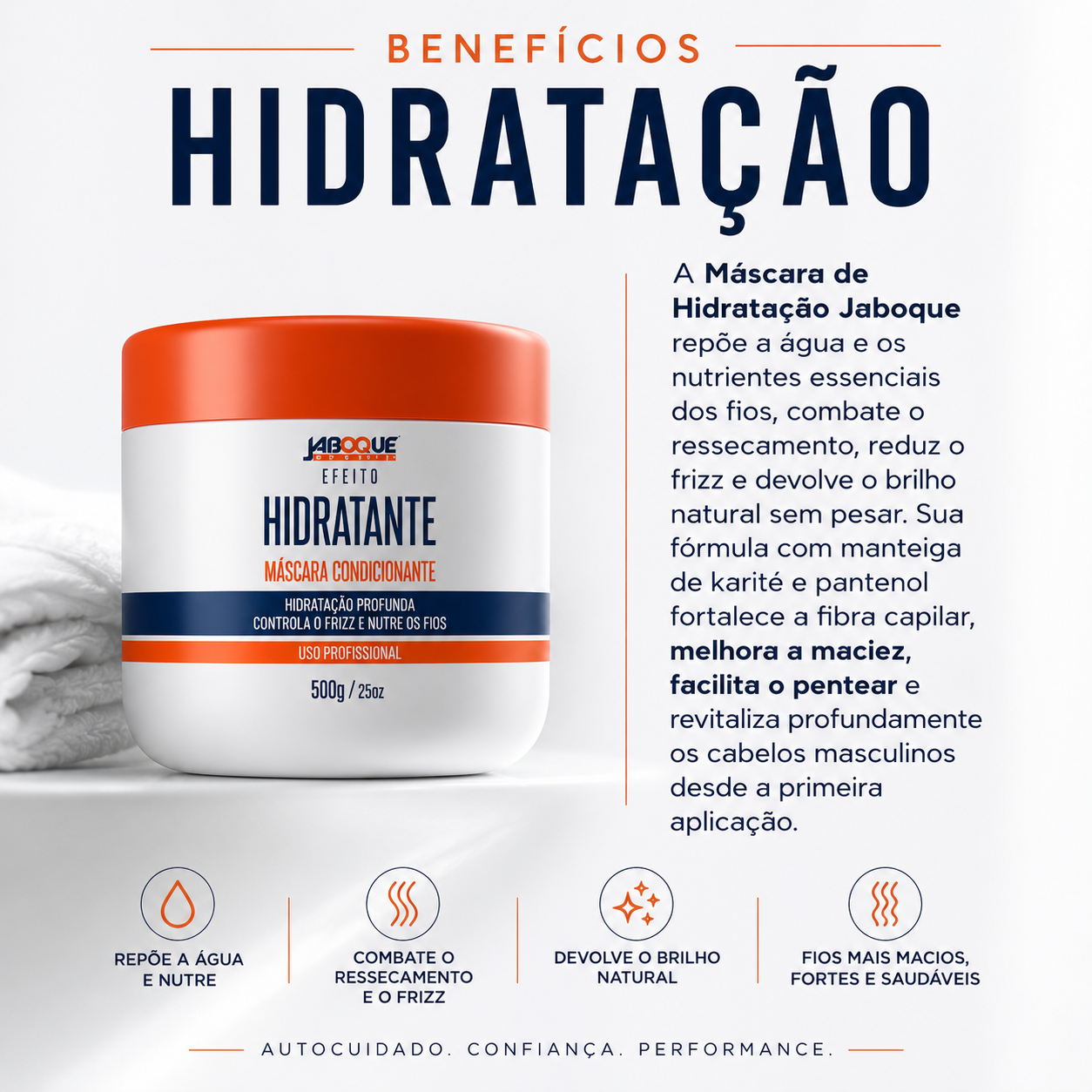 Máscara de Hidratação Jaboque 500g – Cabelos Masculinos - Barbas de ...