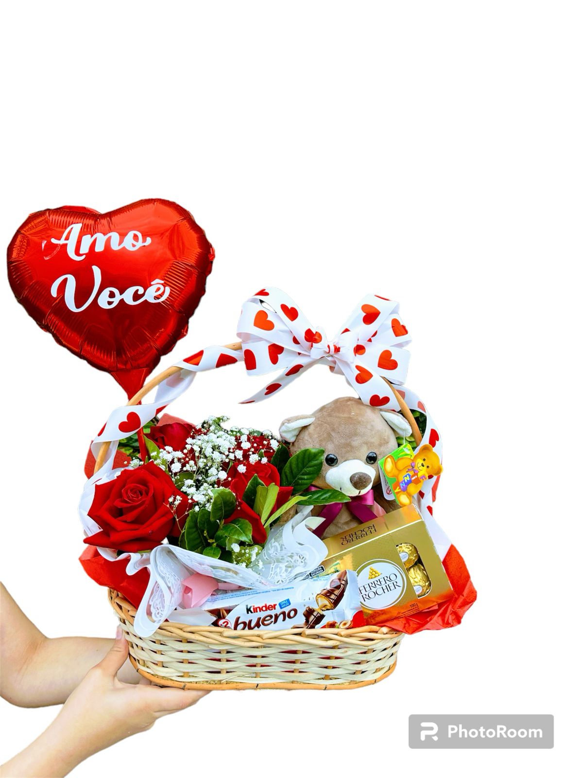 Cesta Encanto de Amor - Fênix Floricultura - Flores, Cestas e Presentes
