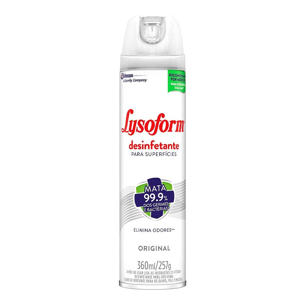 Desinfetante Lysoform Spray Original 360ml | Mrc Comércio - Mrc Comércio  Loja Online - Compre Sem Sair de Casa