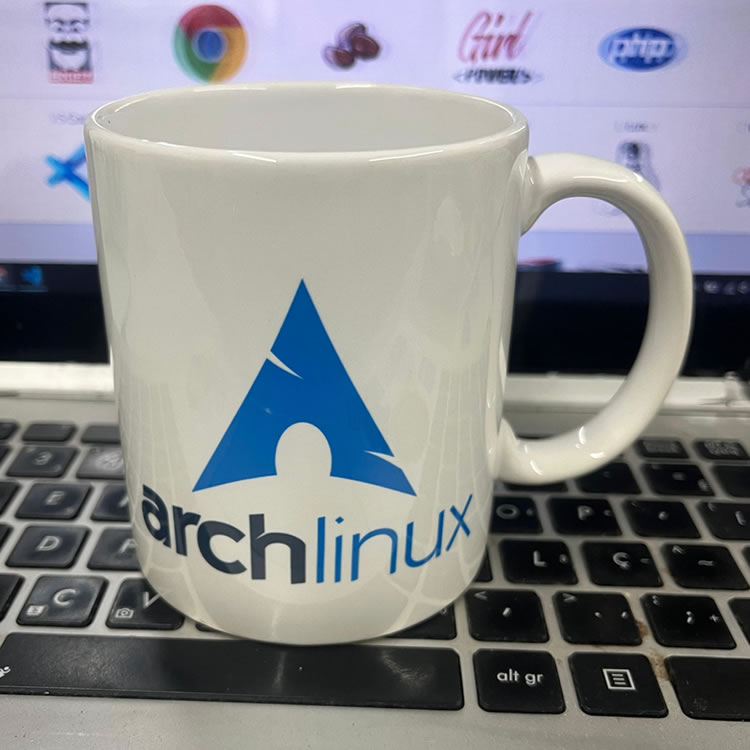 Caneca Arch Linux - Caneca do Dev - Canecas e produtos de programação