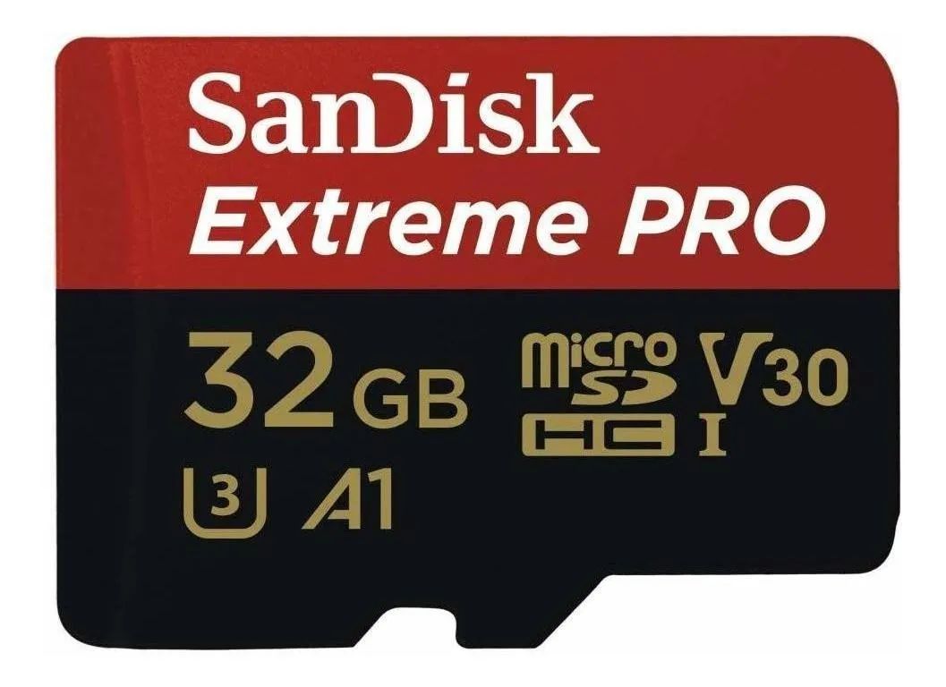 SanDisk Extreme 32GB MicroSDHC UHS-I Classe 10 - Scheda Di Memoria Flash 80 MB/s Oro/Rossa