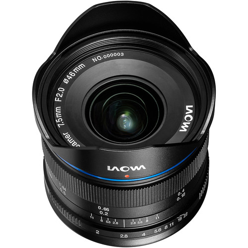 Venus Optics 7,5 Mm F/2 MFT Objektiv Für Drohnen | Ultra-Weitwinkel, Manueller Fokus, Schwarz & Super Leicht