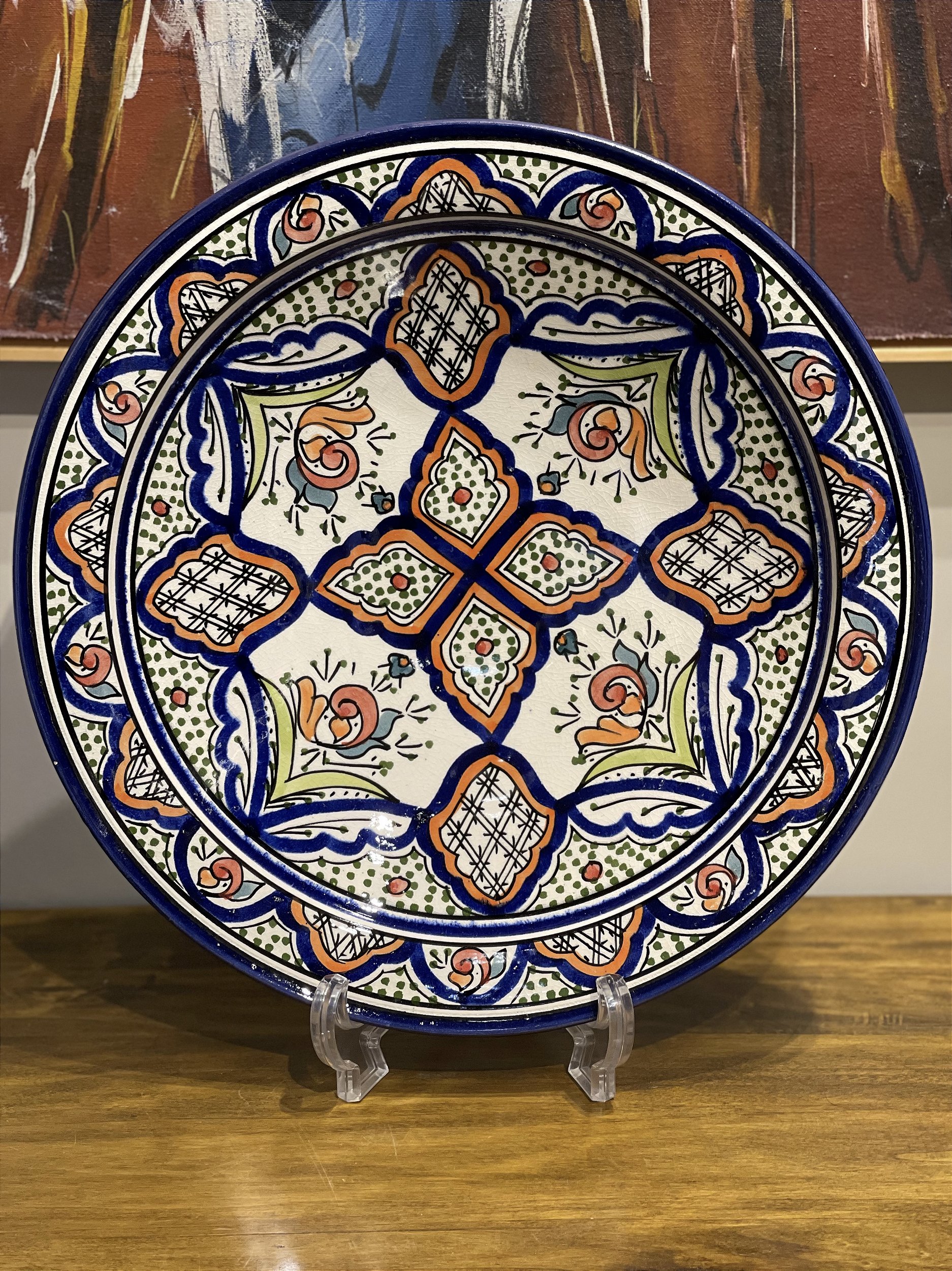 Prato Marroquino - Cerâmica - Colorido - Oval | Marrocos For You - Marrocos  For You | Decoração e Vestuário - Étnico