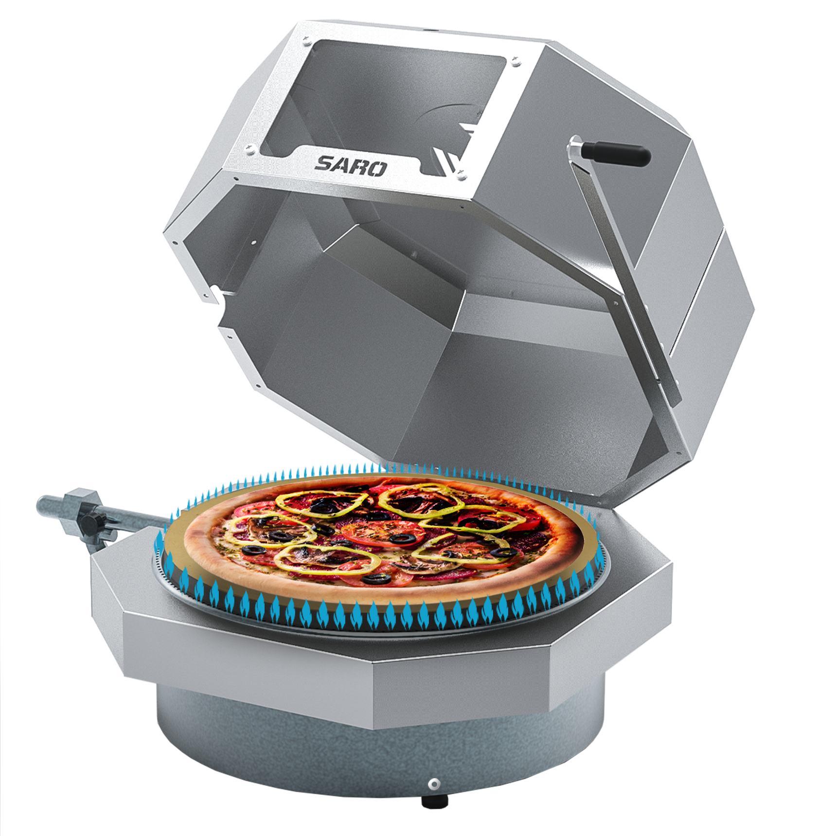 Forno Compacto de Pizza À Gás 40cm - SARO Equipamentos - Site Oficial