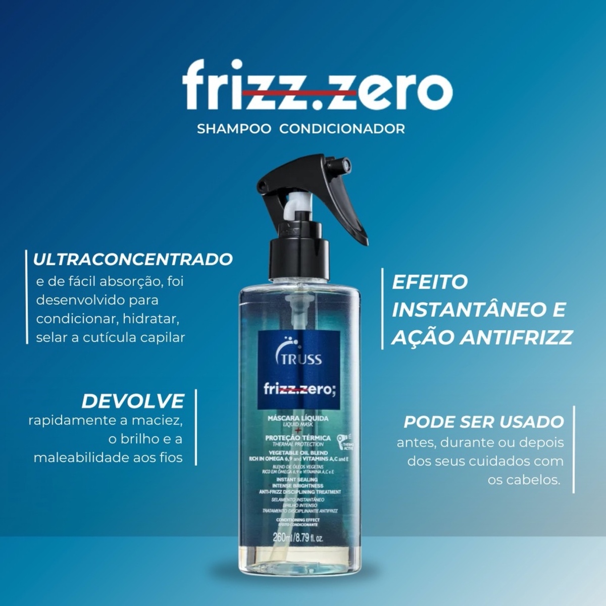Kit Truss Frizz Zero + Hair Protector (2 Produtos) - Cosméticos LC