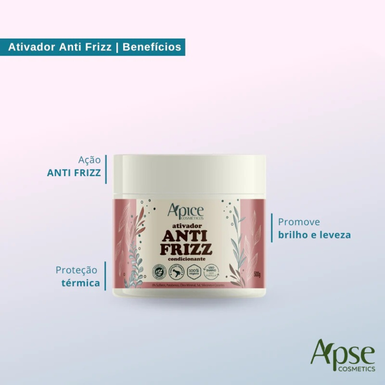 Apice Kit Ativador Anti Frizz e Blend de óleos Amazônicos - Cosméticos ...