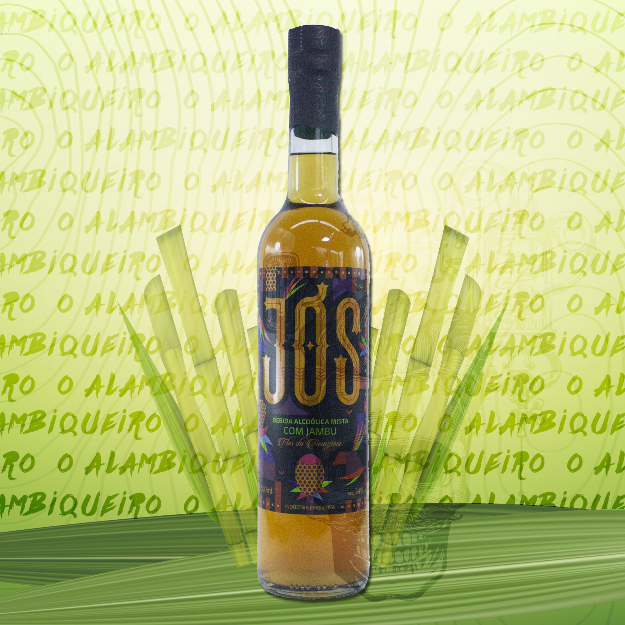 JÓS - Cachaça com Infusão de Jambu - O Alambiqueiro Cachaça & Iguarias  Peculiares