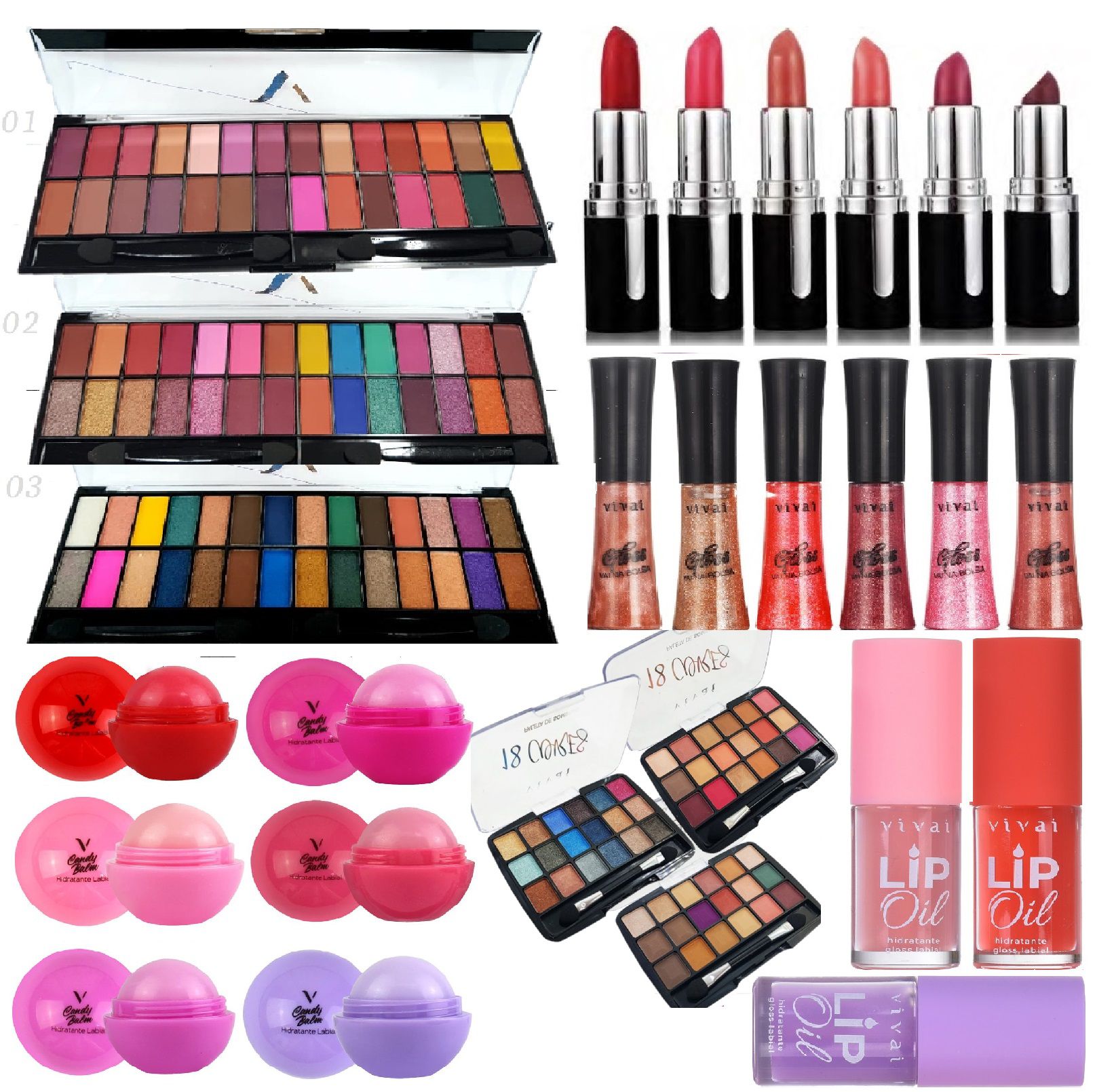 Kit Maquiagem Para Revenda Atacado Bella Femme - Kits de Maquiagem