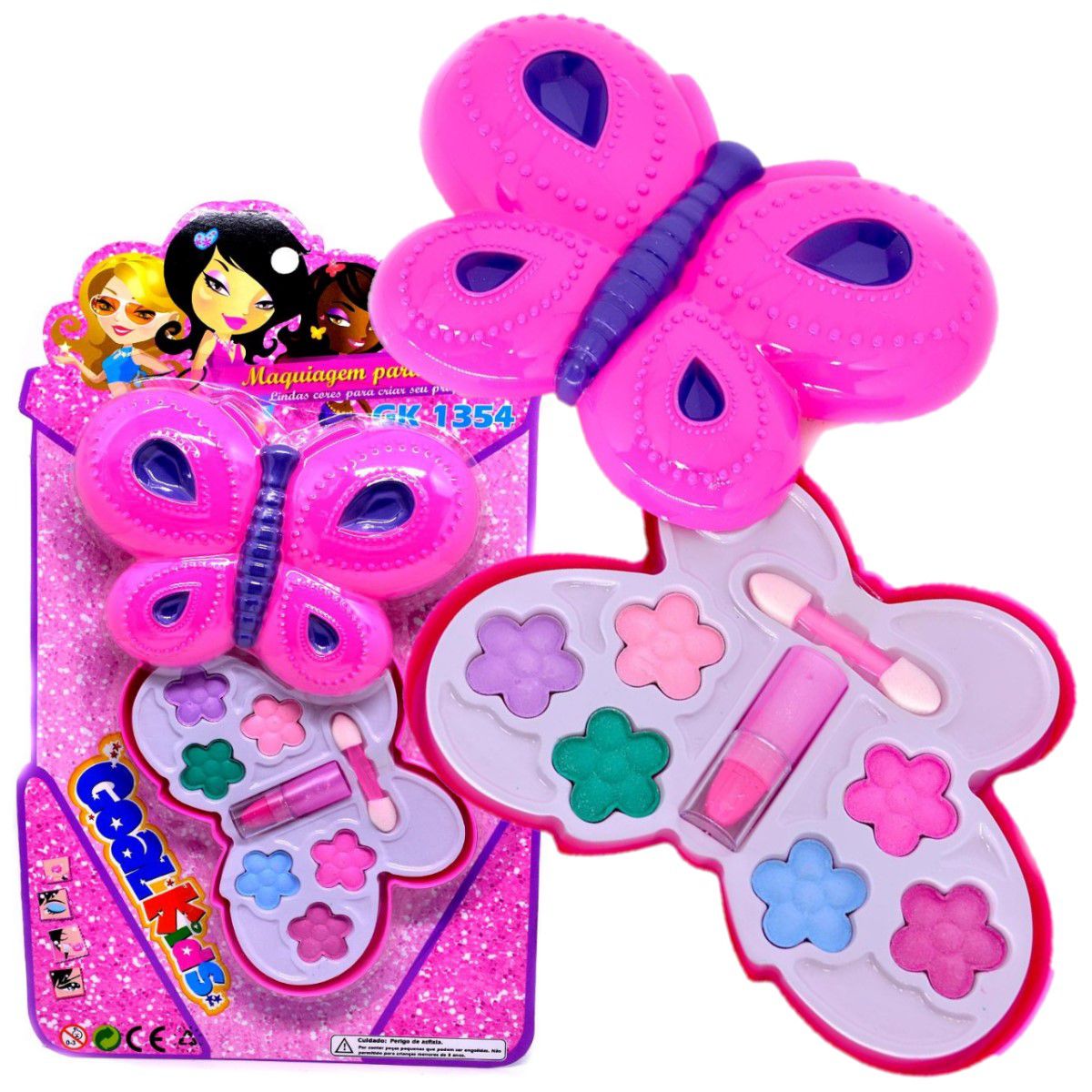 Kit Maquiagem Infantil Borboleta Estojo Makeup p/ Boneca - Zein - Maquiagem  infantil - Magazine Luiza