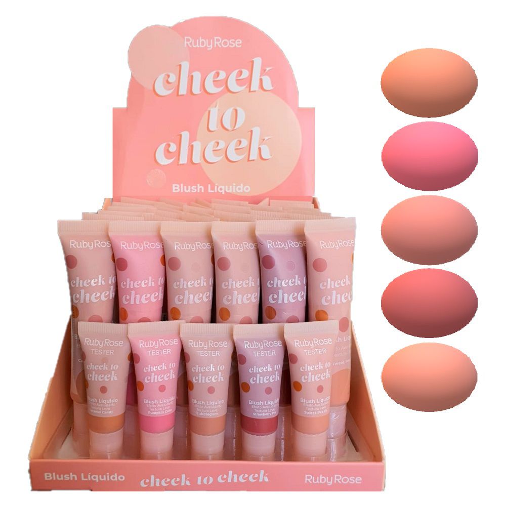 Quarteto de Blush Collection Uni Make Up - Display C/ 24 Unid -  Distribuidora JCF - Fornecedor de Maquiagem em Atacado, Cosméticos em  Atacado, Distribuidora Ruby Rose Atacado