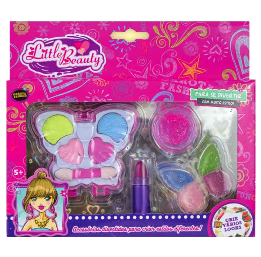 KIT DE MAQUIAGEM INFANTIL - PEQUENO - LITTLE BEAUTY