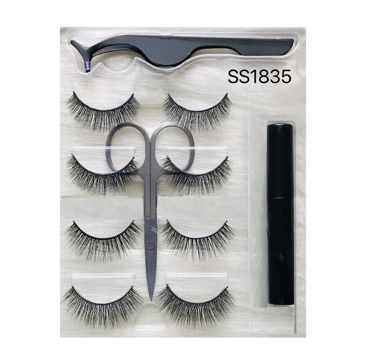 ☆s☆コスメ5個 12 Kit de Cilios Postiços 5D Sabrina Sato Atacado SS1835