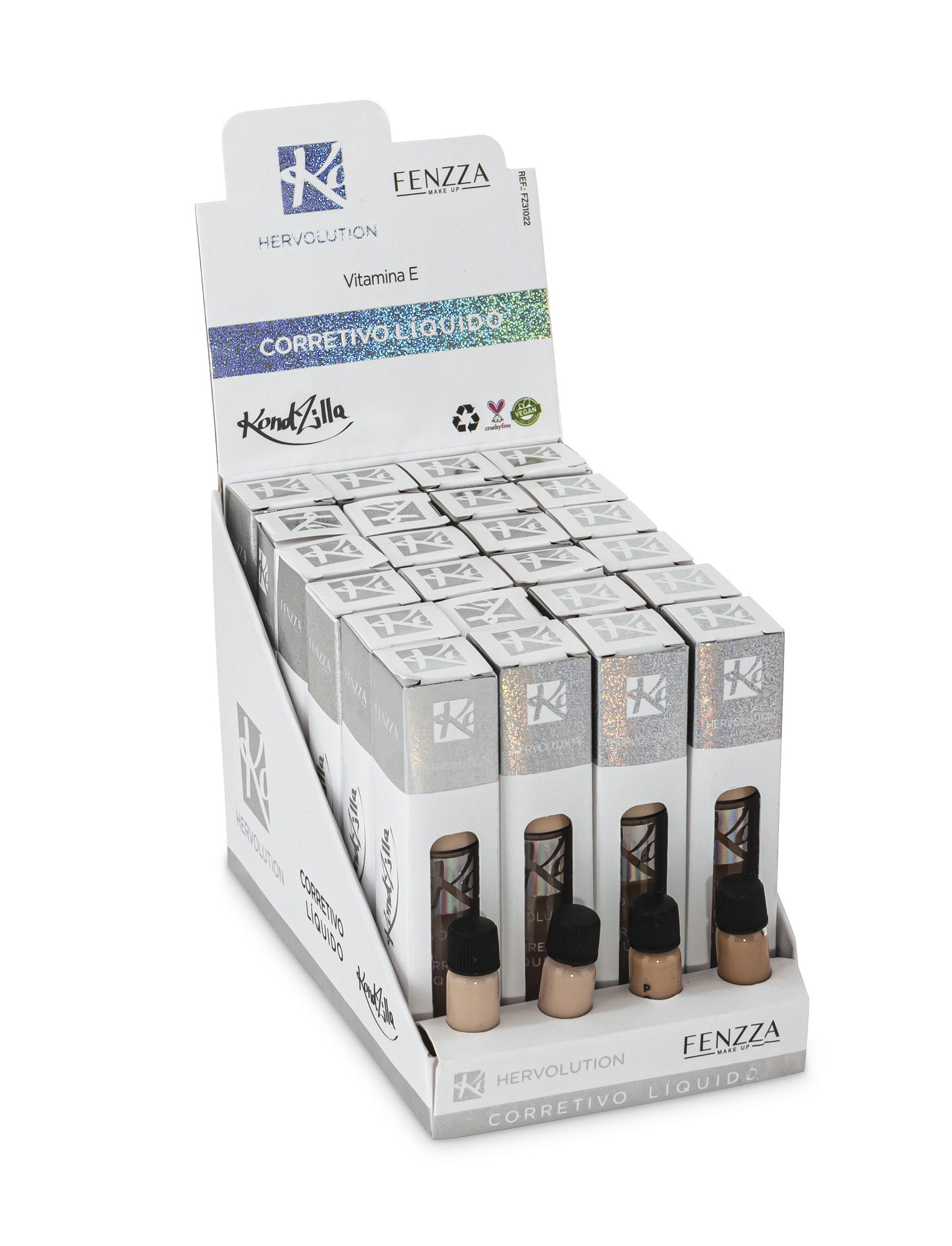 Box C/24 Corretivo Líquido Fenzza Hervolution Atacado FZ31022