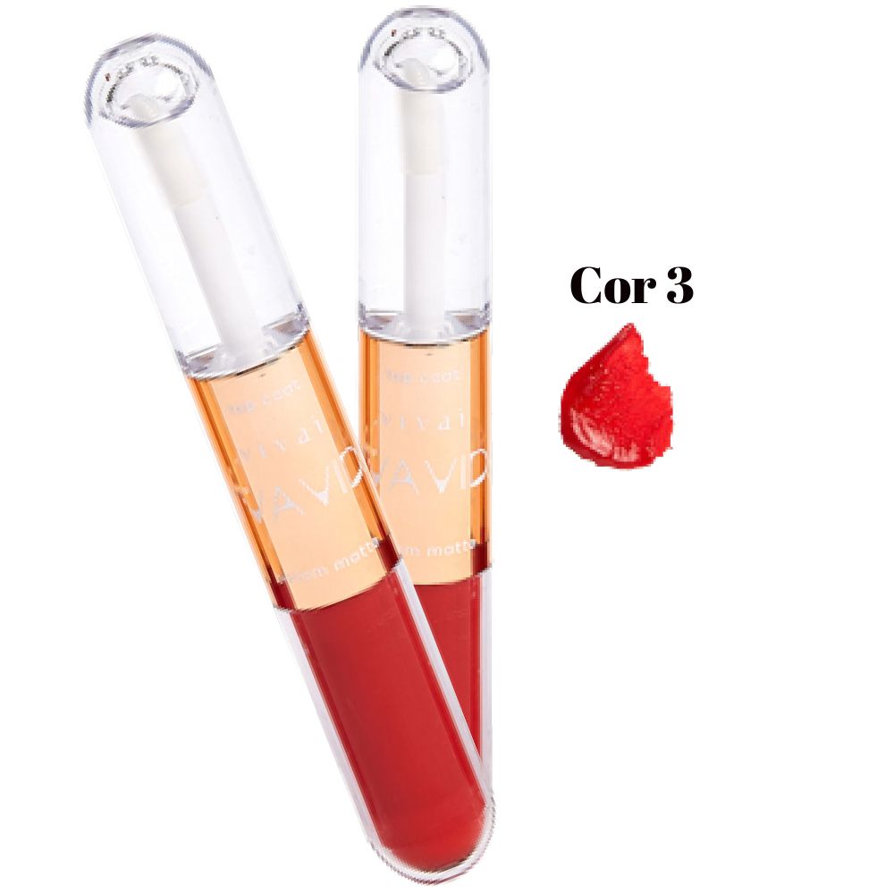 Vivai Top Coat e Batom líquido Matte 3078 Distribuidora JCF