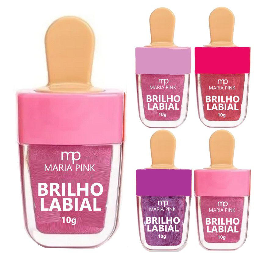 Brilho Labial Ice Cream Sorvetinho Maria Pink