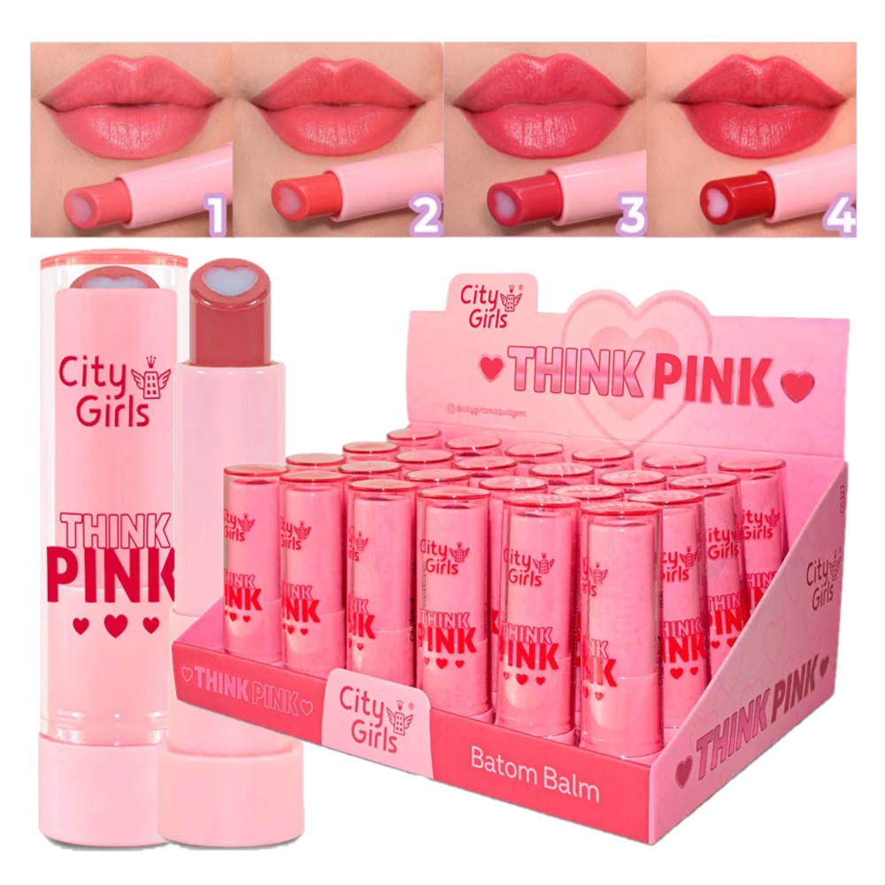 City Girl - Paleta de sombra Think Pink CG322 - Kit C/2 und