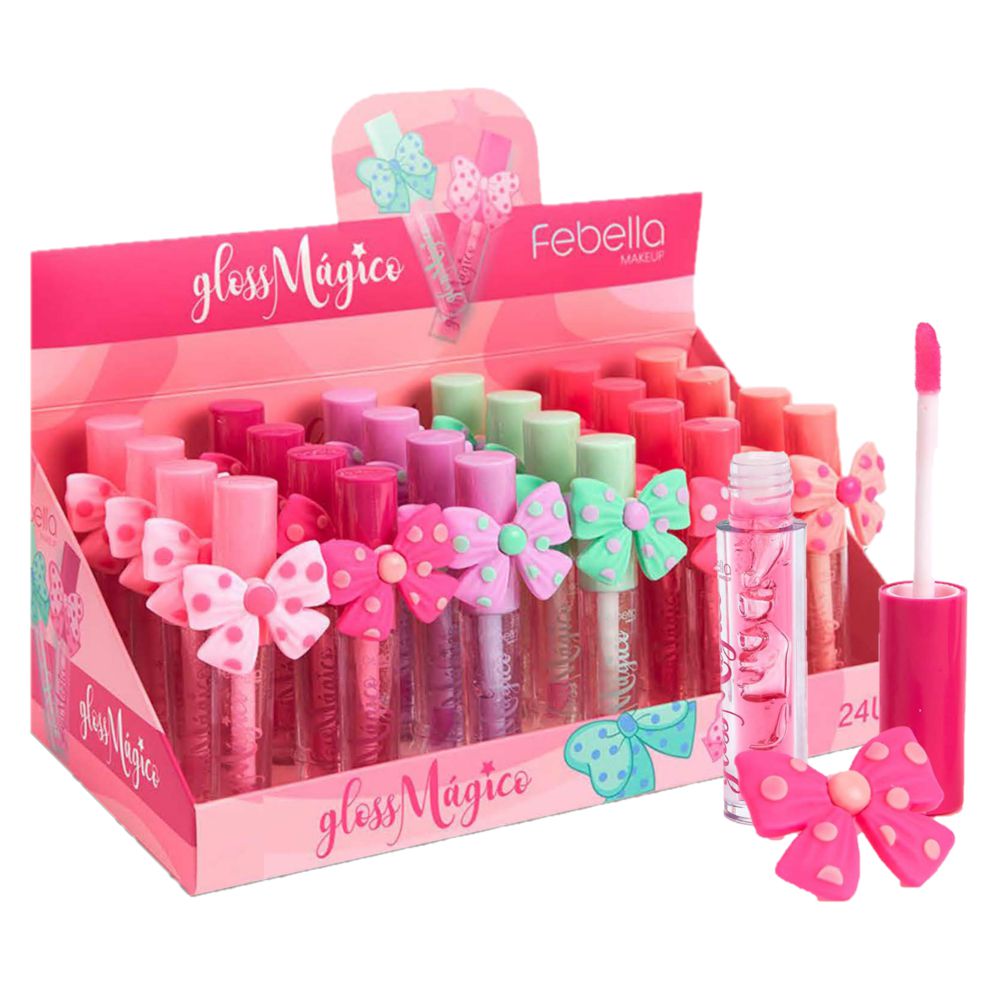 Febella Lip Gloss Magico Lacinho Lg Kit C Und Distribuidora Jcf Fornecedor De