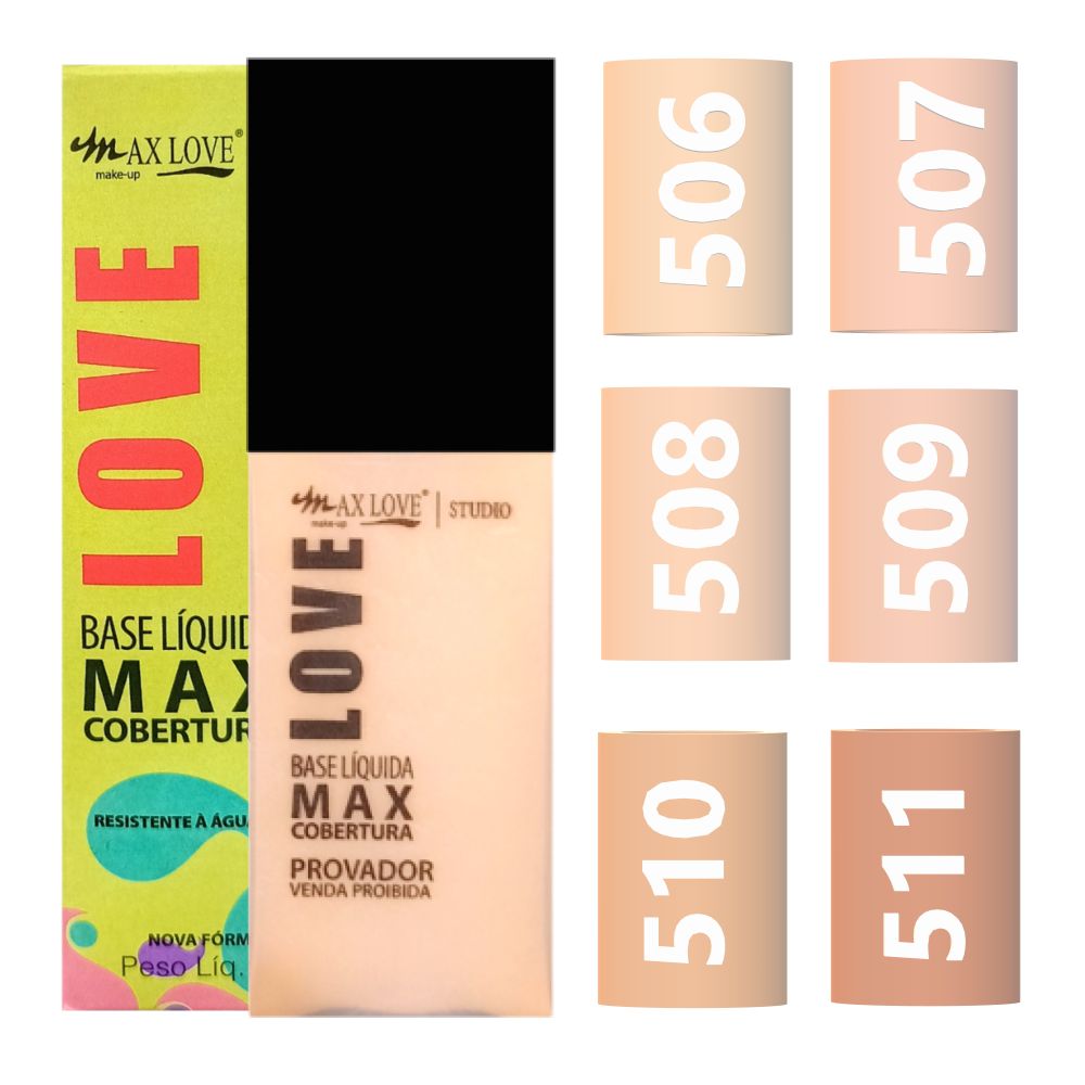Max Love - Base Max Cobertura 506 a 511 - 48 Unid - Distribuidora JCF ...