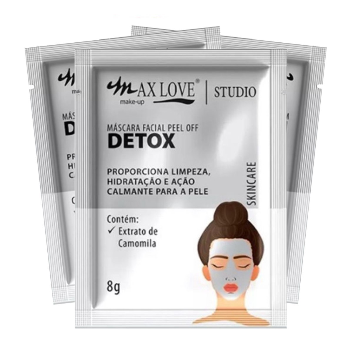 Max Love - Mascara Facial Peel Off Detox - 60 Und - Distribuidora
