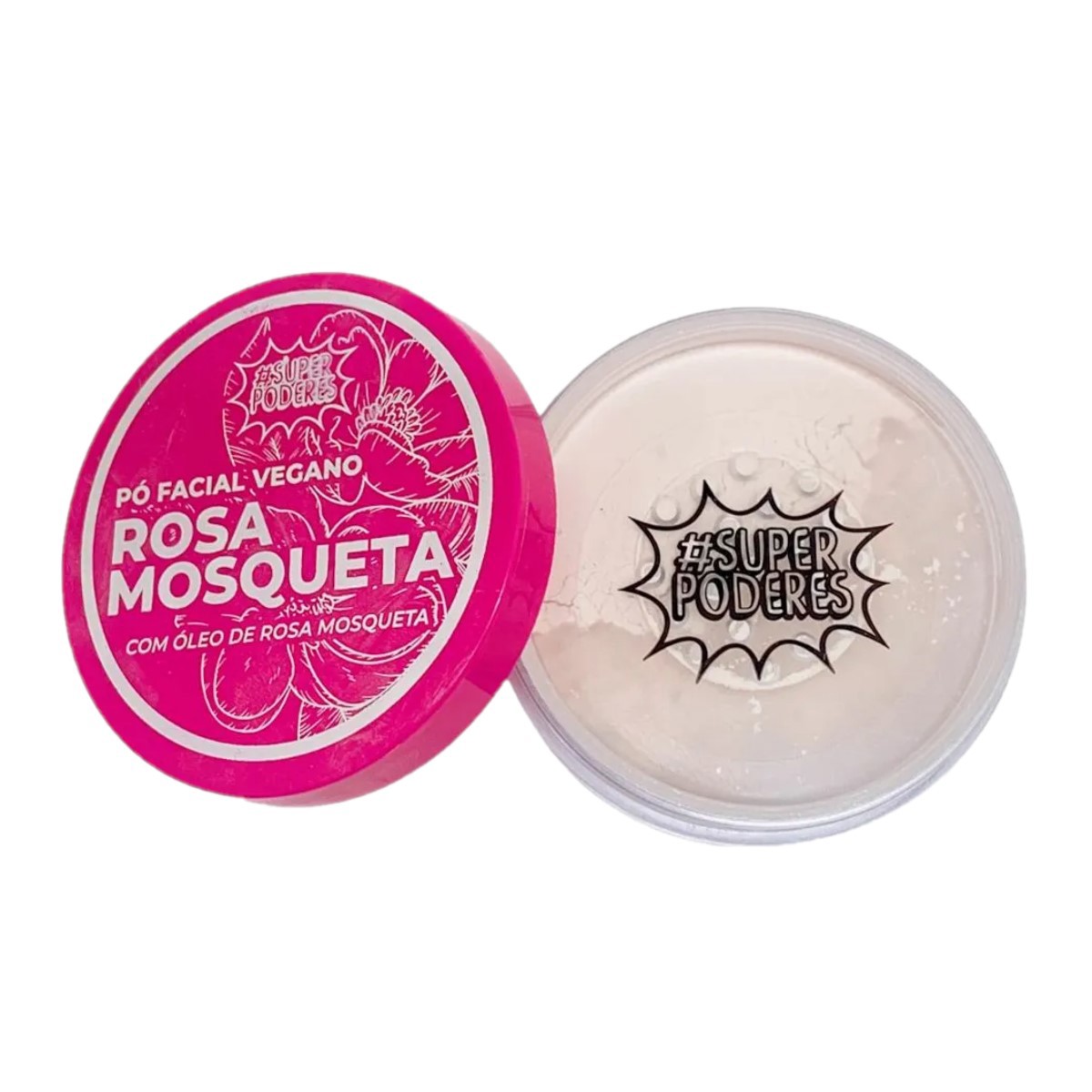 Super Poderes - Po Facial Solto Vegano Rosa Mosqueta - UNIT