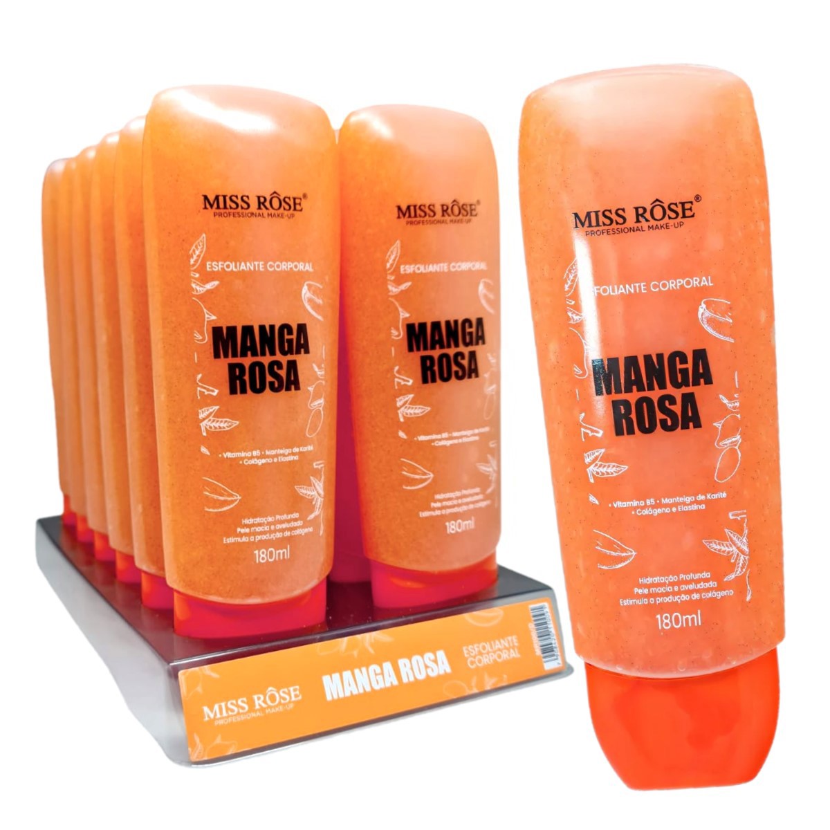 Miss Rose - Esfoliante Corporal Manga Rosa MR100D - 12 Und - Distribuidora  JCF - Fornecedor de Maquiagem em Atacado, Cosméticos em Atacado,  Distribuidora Ruby Rose Atacado