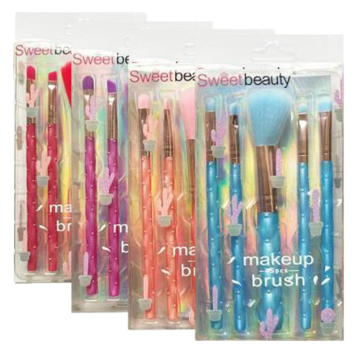 Sweet Beauty - Kit de Pinceis Cacto BKT486 - 12 Kits