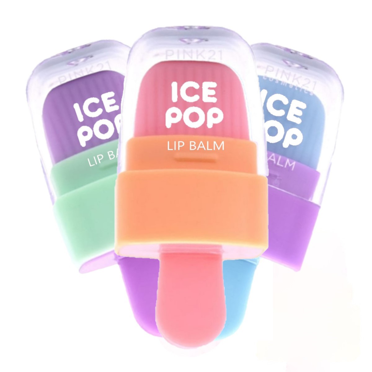 Pink 21 - Lip Balm Teen Ice Pop Picole CS4803 - 3 Und