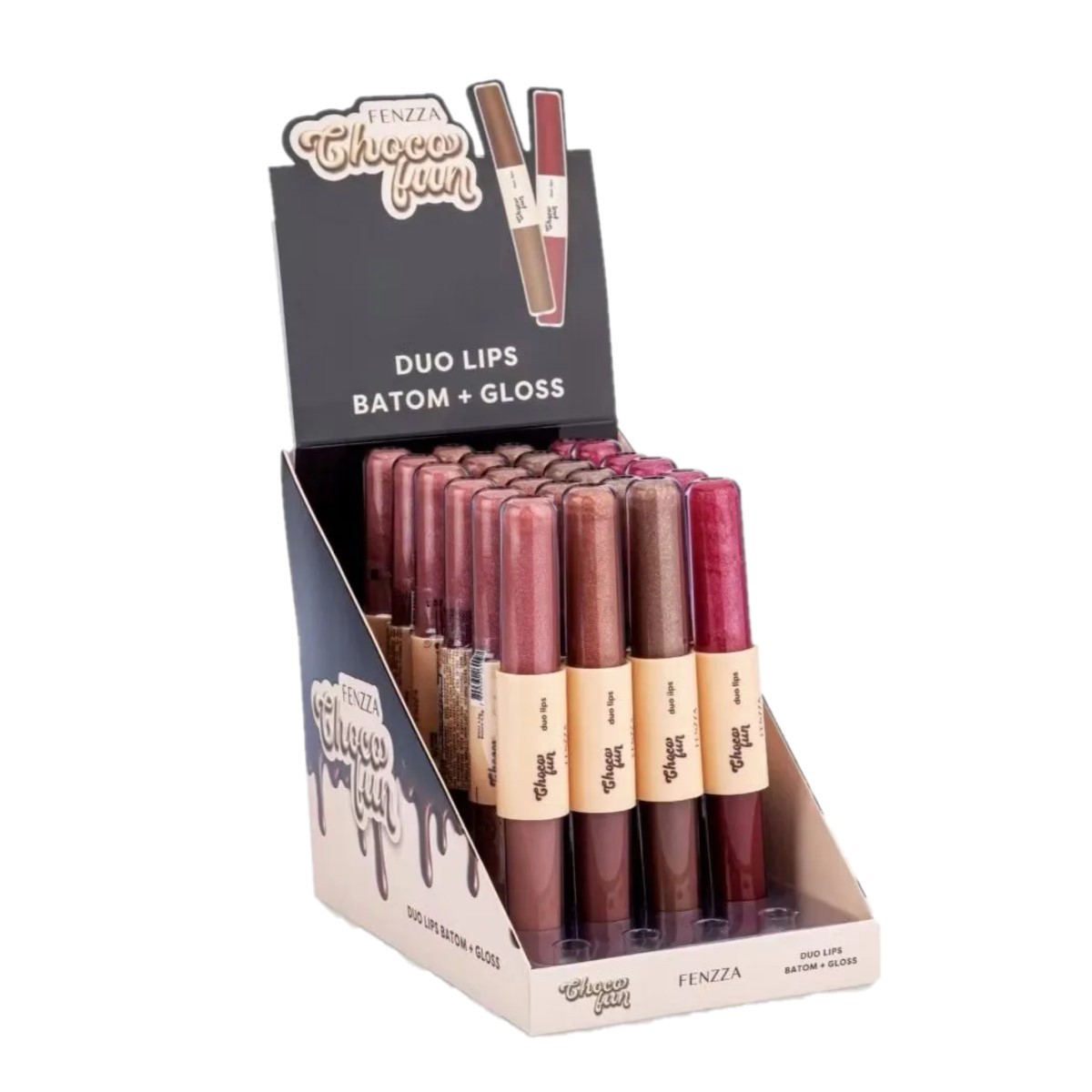 Fenzza - Duo Lips Choco Batom e Gloss FZ20096 - 24 Und