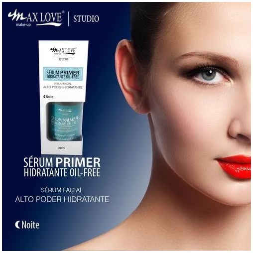 Sérum Primer Hidratante OilFree Noite Max Love Distribuidora JCF