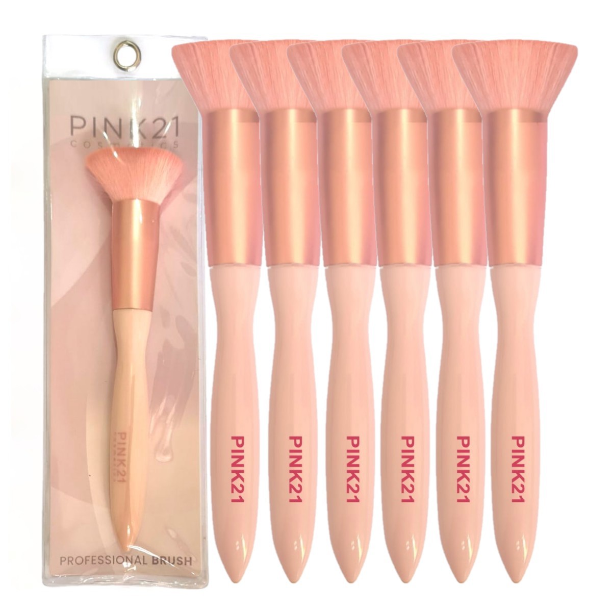 Pink 21 - Pincel Kabuki Reto para Base HB87272 - Distribuidora JCF ...