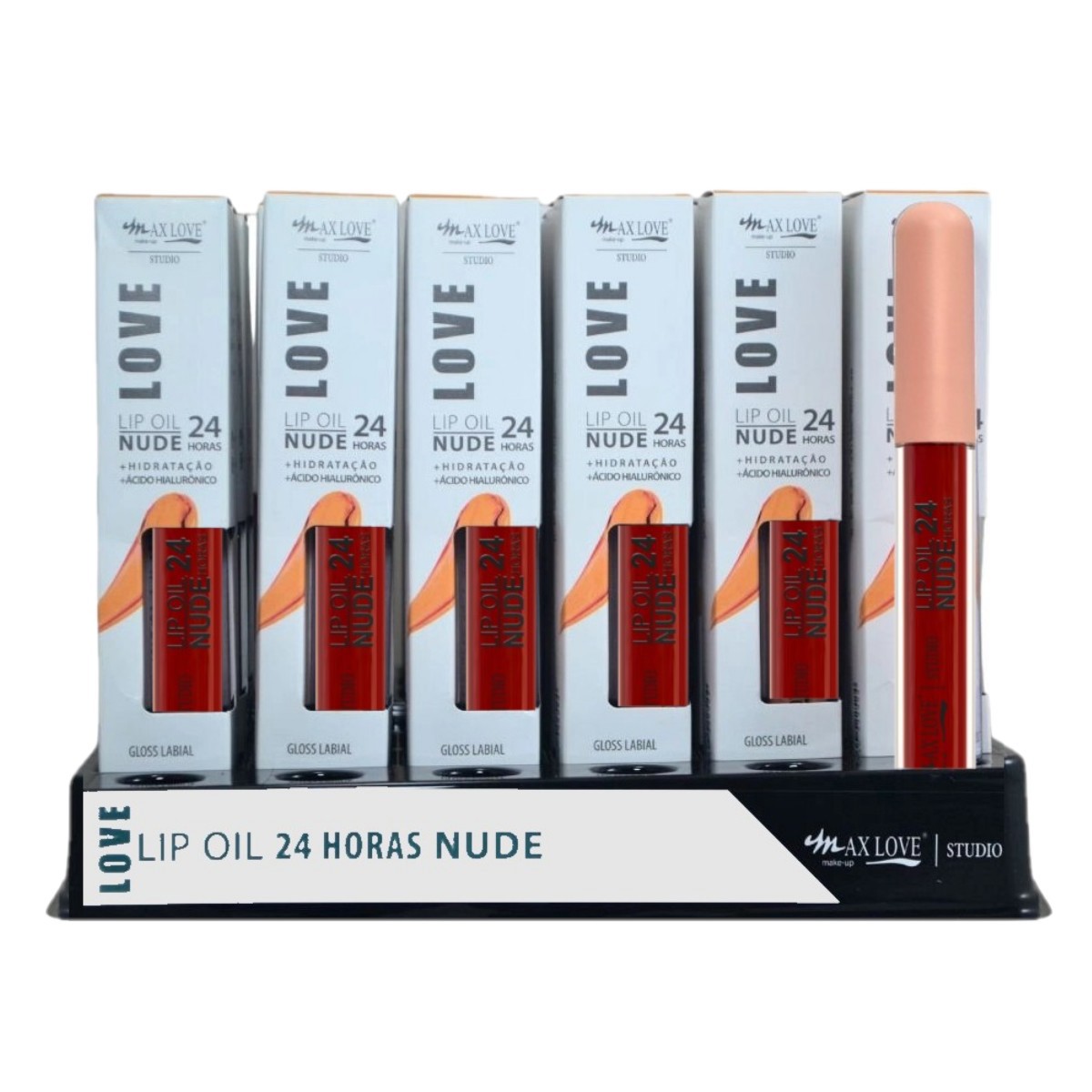 Max Love - Lip Oil Nude 24 Horas 806 - 36 Und + Prov