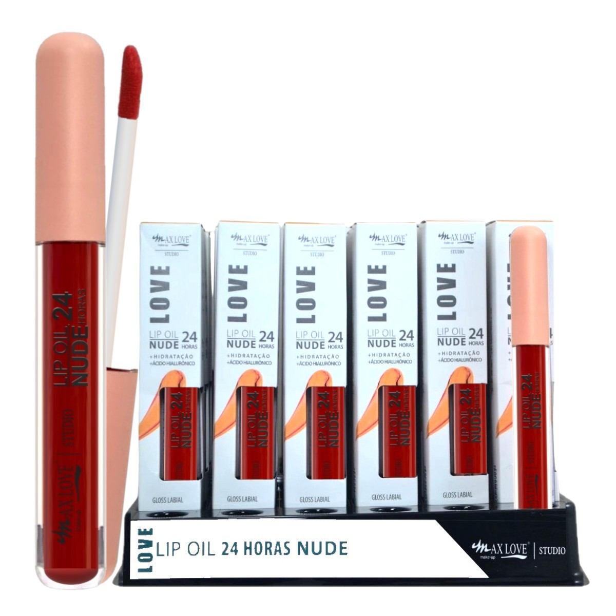 Max Love - Lip Oil Nude 24 Horas 806 - 36 Und + Prov