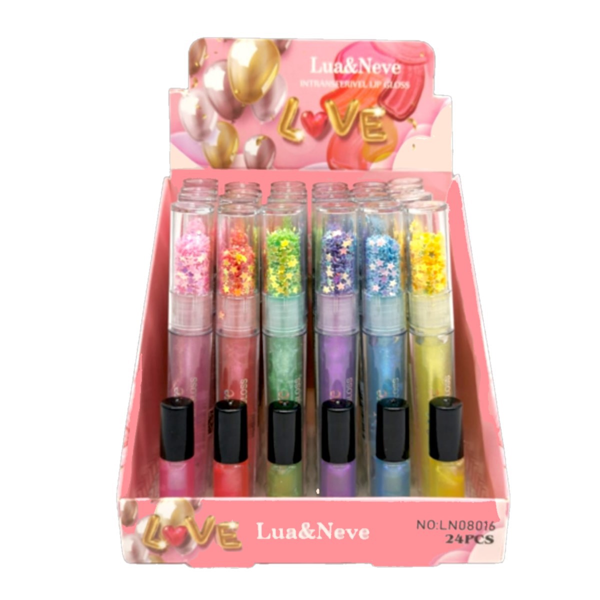 Lua e Neve - Lip Gloss Hidratante LN08016 - 24 Unid