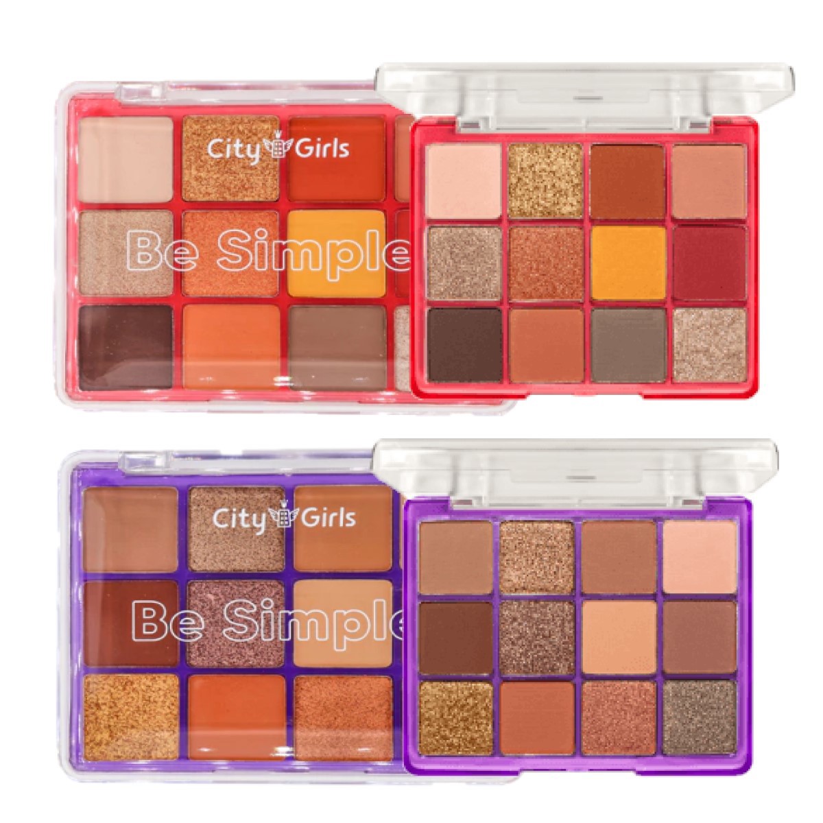 City Girls - Paleta de Sombras Be Simple CG294 B - Roxo
